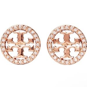 Tory Burch Miller Pave Stud Earrings